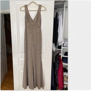 Gold Knit Formal Dress